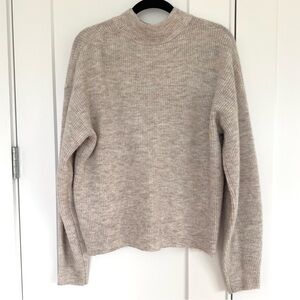 Women’s Leith Tan Mock Turtleneck Sweater